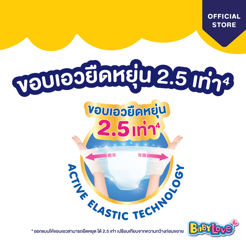 [ຍົກລັງ] [4 ແພັກ/ລັງ] BabyLove ກາງເກງຜ້າອ້ອມ ເພລເພັນ (Playpants) ໄຊສ໌ S-XXL  BabyLove Playpants ຜ້າອ້ອມກາງເກງ ໄຊສ໌ S-XXL  [ກ່ອງໃຫຍ່] [4 ແພັກ/ກ່ອງ]