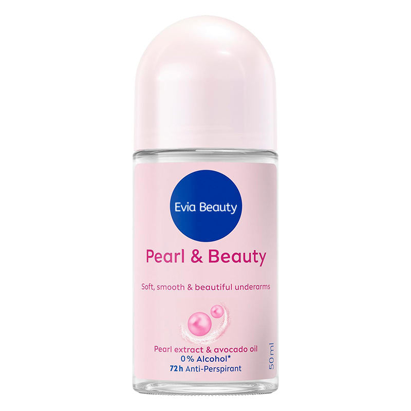 EVIA ໂຣອອນ ເພີລແອນບິວຕີ້ 50 ມລ (EVIA Roll On Pearl & Beauty 50 ml) [ເກັບຄູປອງພິເສດດ້ານລຸ່ມ] EVIA ໂຣອອນ ເພີລແອນບິວຕີ້ 50 ມລ ຂາຍດີ 2-4 ອັນ