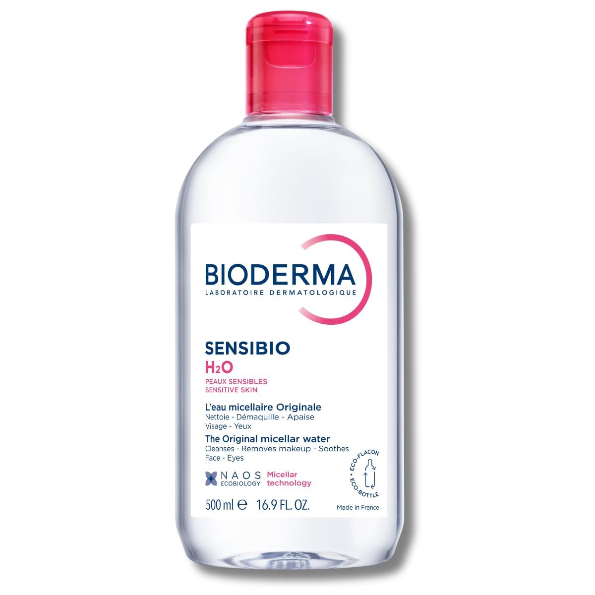 ຜ້າເຊັດໜ້າ Bioderma Sensibio H2O (1 ຊຸດມີ 3 ແພ) ສຳລັບທຳຄວາມສະອາດຜິວໜ້າ, ສຳລັບຜິວທີ່ບອບບາງ ແລະ ລະຄາຍເຄືອງງ່າຍ.