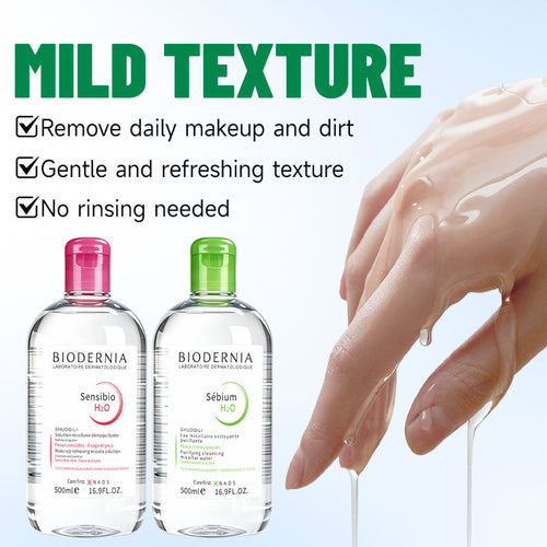 ຜ້າເຊັດໜ້າ Bioderma Sensibio H2O (1 ຊຸດມີ 3 ແພ) ສຳລັບທຳຄວາມສະອາດຜິວໜ້າ, ສຳລັບຜິວທີ່ບອບບາງ ແລະ ລະຄາຍເຄືອງງ່າຍ.
